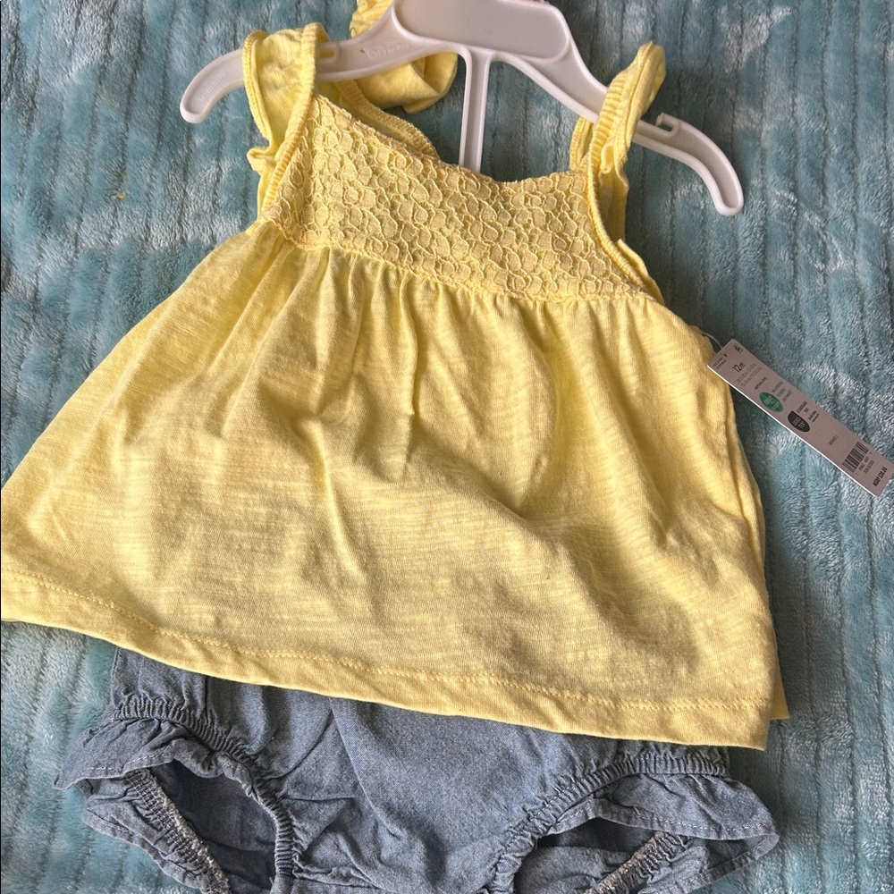Carter's Yellow and Blue Kids Matching Set